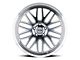 Petrol P4C Silver Machined Wheel; 20x8.5 (11-23 RWD Charger, Excluding Widebody)