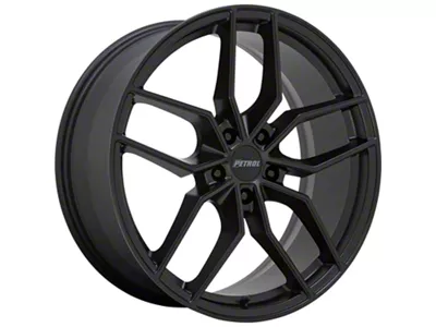 Petrol P5C Matte Black Wheel; 19x8; 40mm Offset (11-23 RWD Charger, Excluding Widebody)