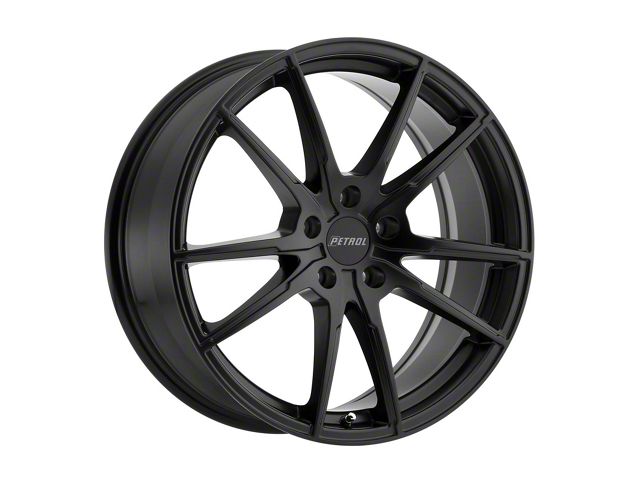 Petrol P0A Matte Black Wheel; 18x8 (21-24 Mustang Mach-E, Excluding GT)