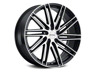 Petrol P1C Gloss Black Machined Wheel; 18x8 (21-24 Mustang Mach-E, Excluding GT)