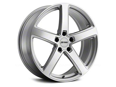 Petrol P2A Silver Machined Wheel; 18x8 (21-24 Mustang Mach-E, Excluding GT)