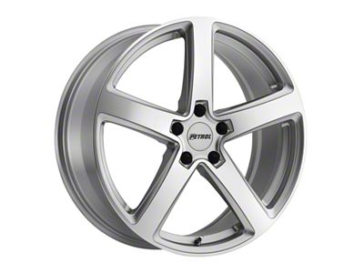 Petrol P2A Silver Machined Wheel; 19x8; 40mm Offset (21-25 Mustang Mach-E)