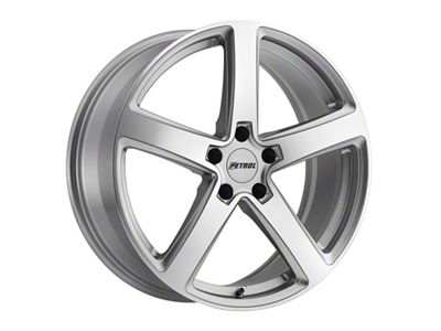 Petrol P2A Silver Machined Wheel; 19x8 (21-24 Mustang Mach-E)