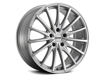 Petrol P3A Silver Machined Wheel; 18x8 (21-24 Mustang Mach-E, Excluding GT)