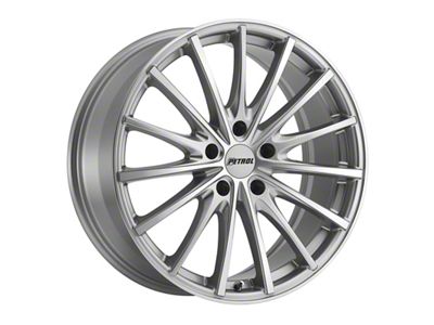 Petrol P3A Silver Machined Wheel; 19x8; 40mm Offset (21-25 Mustang Mach-E)