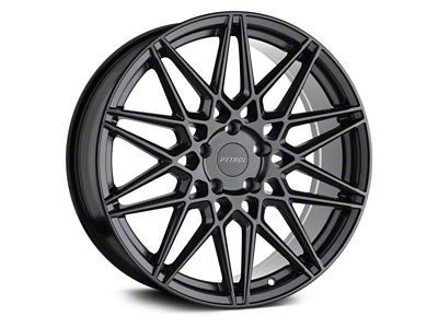 Petrol P3C Semi Gloss Black Wheel; 18x8 (21-24 Mustang Mach-E, Excluding GT)