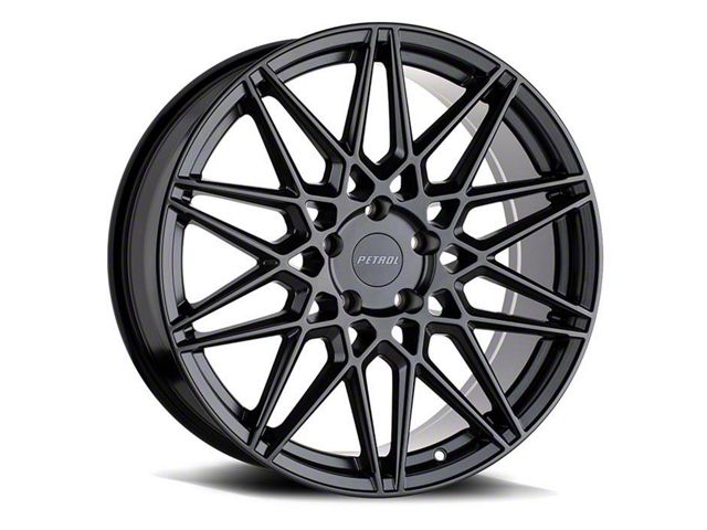 Petrol P3C Semi Gloss Black Wheel; 19x8 (21-24 Mustang Mach-E)