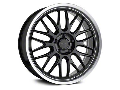 Petrol P4C Gloss Black Machined Wheel; 18x8; 40mm Offset (21-25 Mustang Mach-E, Excluding GT)