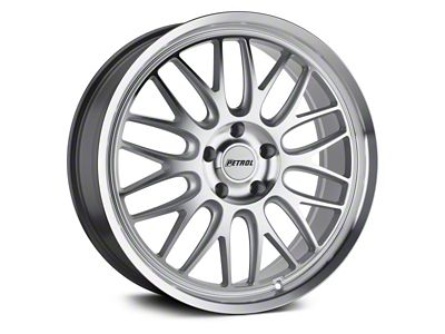 Petrol P4C Silver Machined Wheel; 18x8 (21-24 Mustang Mach-E, Excluding GT)