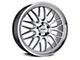 Petrol P4C Silver Machined Wheel; 18x8 (21-24 Mustang Mach-E, Excluding GT)