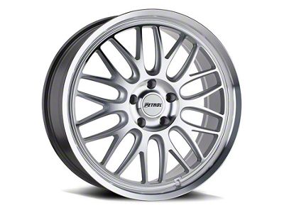 Petrol P4C Silver Machined Wheel; 19x8 (21-24 Mustang Mach-E)