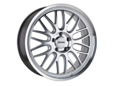 Petrol P4C Silver Machined Wheel; 20x8.5; 40mm Offset (21-25 Mustang Mach-E)