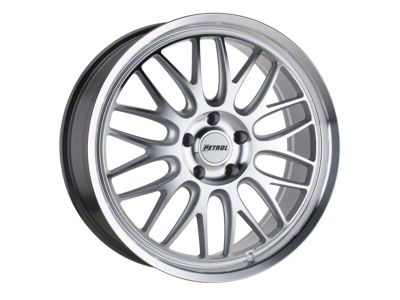 Petrol P4C Silver Machined Wheel; 20x8.5 (21-24 Mustang Mach-E)