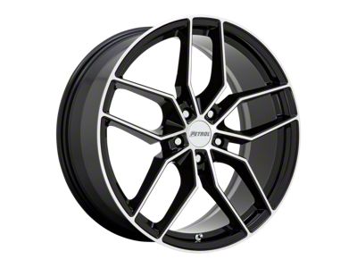 Petrol P5C Gloss Black Machined Wheel; 20x8.5 (21-24 Mustang Mach-E)