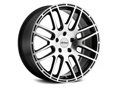 Petrol P6A Gloss Black Machined Wheel; 18x8 (21-24 Mustang Mach-E, Excluding GT)