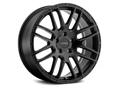 Petrol P6A Matte Black Wheel; 18x8; 40mm Offset (21-25 Mustang Mach-E, Excluding GT)