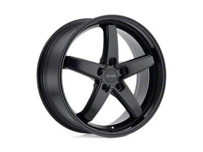 Petrol P1B Matte Black Wheel; 19x8; 40mm Offset (24-25 Mustang)