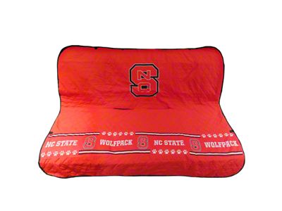 Pets First Pet Car Seat Cover with North Carolina State Wolfpack Logo (Universal; Some Adaptation May Be Required)