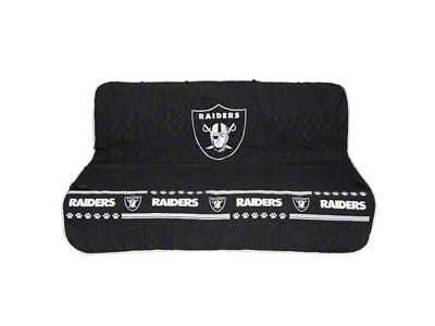 Pets First Pet Car Seat Cover with Raiders Logo (Universal; Some Adaptation May Be Required)