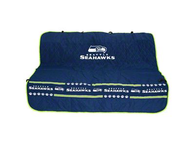 Pets First Pet Car Seat Cover with Seattle Seahawks Logo (Universal; Some Adaptation May Be Required)