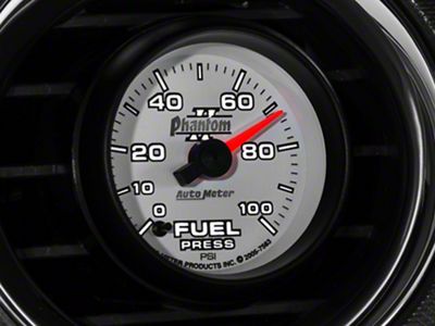 Auto Meter Phantom II Series 2-1/16-Inch Fuel Pressure Gauge; 0-100 PSI; Digital Stepper Motor (Universal; Some Adaptation May Be Required)