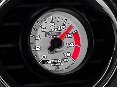 Auto Meter Phantom II Nitrous Pressure Gauge; Electrical (Universal; Some Adaptation May Be Required)