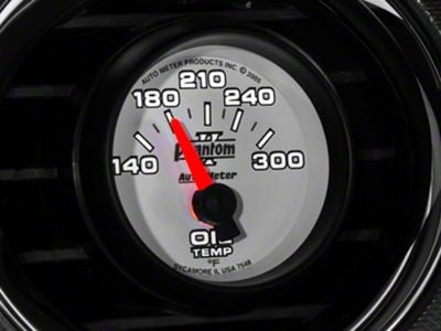 Auto Meter Phantom II Oil Temp Gauge; Electrical (Universal; Some Adaptation May Be Required)