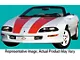 30th Anniversary Stripe Kit; Red (93-97 Camaro Convertible, Coupe w/ T-Top, Excluding SS)