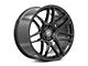 Forgestar F14 Monoblock Piano Black Wheel and Pirelli Tire Kit; 19x9.5 (15-23 Mustang GT, EcoBoost, V6)