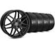 Forgestar F14 Piano Black Wheel and Mickey Thompson Street Comp Tire Kit; 20x9.5 (15-23 Mustang GT, EcoBoost, V6)
