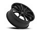 Platinum Flux Satin Black Wheel; 18x8 (07-10 AWD Charger)