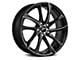 Platinum Gyro Gloss Black with Diamond Cut Face Wheel; 17x7.5 (07-10 AWD Charger)