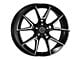 Platinum Matrix Gloss Black with Diamond Cut Accents Wheel; 18x8 (07-10 AWD Charger)