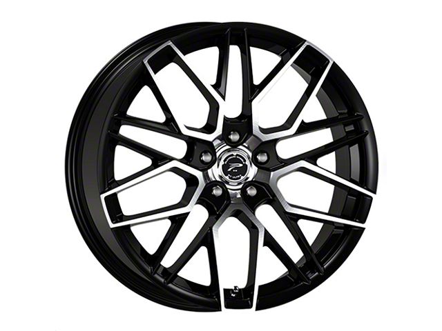 Platinum Retribution Gloss Black with Diamond Cut Face Wheel; 18x8 (07-10 AWD Charger)