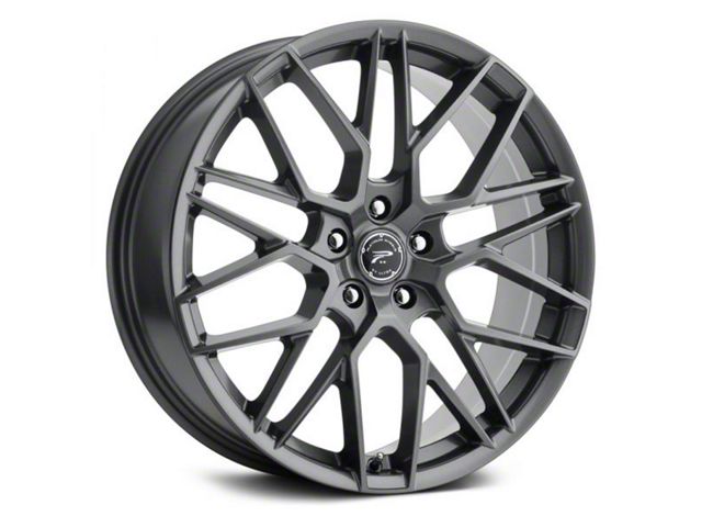 Platinum Retribution Gloss Gunmetal Gray Wheel; 18x8 (07-10 AWD Charger)
