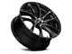 Platinum Gyro Gloss Black with Diamond Cut Face Wheel; 17x7.5 (17-23 AWD Challenger)