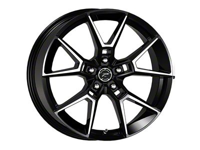 Platinum Matrix Gloss Black with Diamond Cut Accents Wheel; 18x8 (17-23 AWD Challenger)