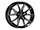 Platinum Matrix Gloss Black with Diamond Cut Accents Wheel; 18x8 (17-23 AWD Challenger)