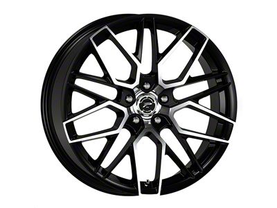 Platinum Retribution Gloss Black with Diamond Cut Face Wheel; 18x8; 35mm Offset (17-23 AWD Challenger)