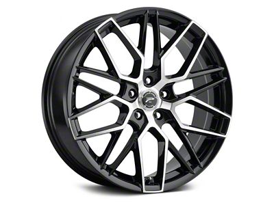 Platinum Retribution Gloss Black with Diamond Cut Face Wheel; 20x8.5; 35mm Offset (17-23 AWD Challenger)