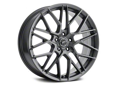 Platinum Retribution Gloss Gunmetal Gray Wheel; 18x8; 35mm Offset (17-23 AWD Challenger)