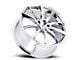 Platinum Flux Chrome Wheel; 18x8 (11-23 AWD Charger)