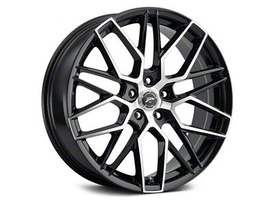 Platinum Retribution Gloss Black with Diamond Cut Face Wheel; 20x8.5 (11-23 AWD Charger)