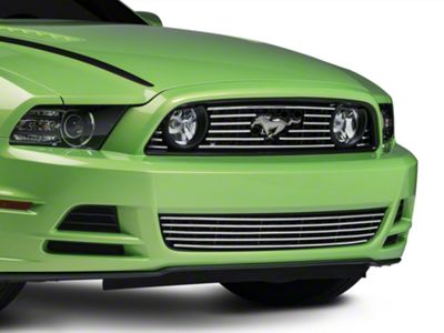 Modern Billet Grille; Polished (13-14 Mustang GT)