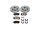 PowerStop OE Replacement Brake Rotor and Pad Kit; Front (10-15 Camaro LS, LT)