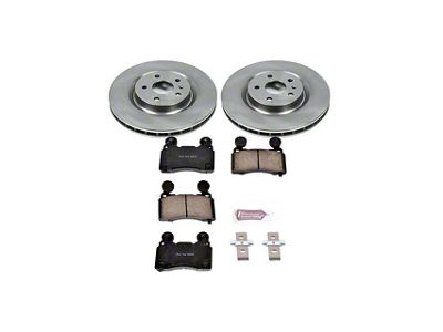 PowerStop OE Replacement Brake Rotor and Pad Kit; Front (10-15 Camaro SS)