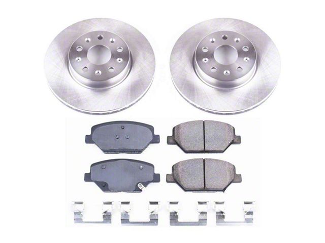 PowerStop OE Replacement Brake Rotor and Pad Kit; Front (16-24 Camaro LS & LT w/ Single Piston Front Calipers)