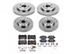 PowerStop OE Replacement Brake Rotor and Pad Kit; Front and Rear (16-24 Camaro LS & LT w/ 4-Piston Front Calipers; 20-24 Camaro LT1)