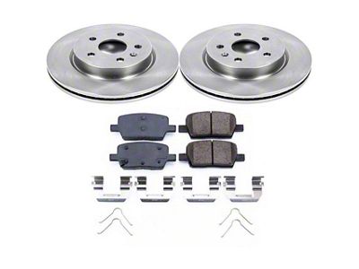 PowerStop OE Replacement Brake Rotor and Pad Kit; Rear (16-24 Camaro LS, LT, LT1)