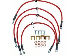 PowerStop Stainless Steel Brake Hose Kit; Front and Rear (10-15 Camaro SS)